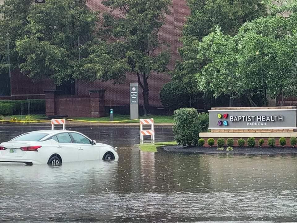 Flooding near Baptist Health Paducah